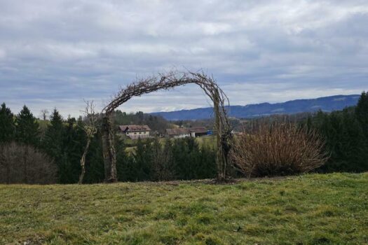 Panoramablick vom Grundstück