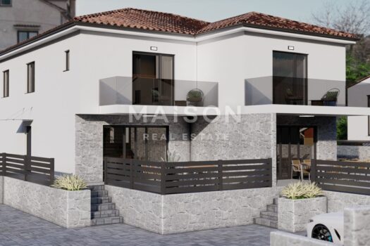 Malinska, Baugrundstück mit Konzeptprojekt für ein Doppelhaus 1746038466 img 92900cf8822aed6b46e2aef2ab92eb19 v