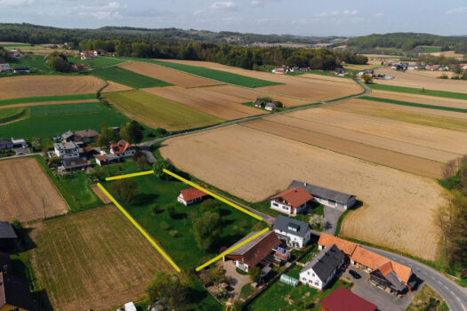 Grundstück von oben