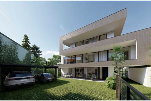Bauträger und Baufirmen aufgepasst! 3 Einfamilienhäusern mit Studie - Terrassen, Gärten, Balkonen und Carport für 2 Autos! Rendering