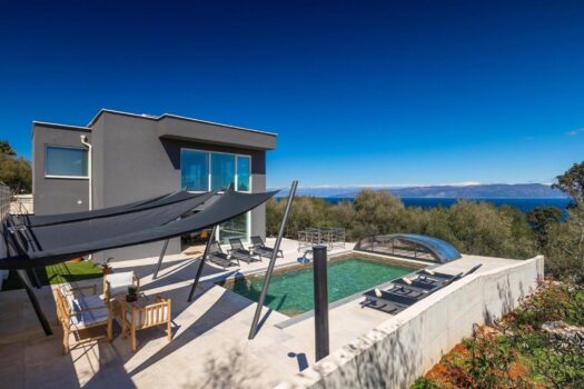 Villa mit Meerblick bei Labin