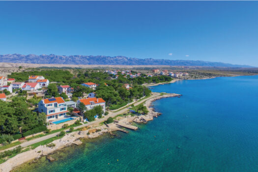 Haus am Meer auf der Insel Pag