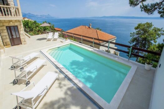 Steinhaus mit Meerblick auf der Insel Brac Steinhaus mit Meerblick auf der Insel Brac