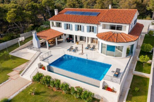 Zablaće, luxoriöse Villa 1.004,64m2 mit Pool, 1.Reihe zum Meer 1750249362 villa zablace eksterijer 19