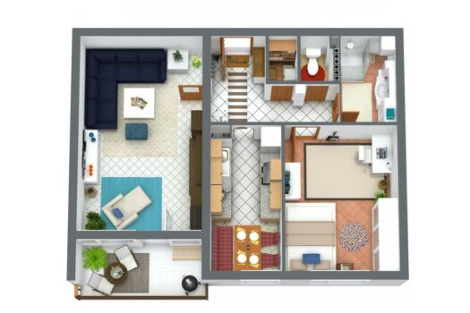 Schöne, helle 2-Zimmer-Wohnung mit Balkon & Parkplatz in Gratkorn! 3D Grundriss - Sportplatzgasse 2 Top 23