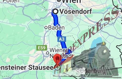 In 40 minuten der Stadt entflohen .....Stausee Forchtenstein Wien Stausee Forchtenstein 60 km