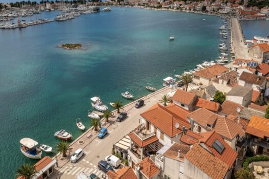 Restaurant Wohnung am Meer Haus in Rogoznica