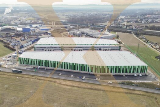 NEUBAU - Lager-/Produktionshalle (optional mit Büroflächen) in Enns/Ennshafen zu vermieten! Drohnenaufnahmen Baufortschritt I