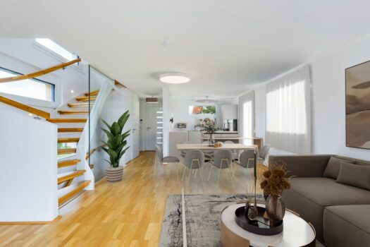 Mehr Haus fürs Geld – dank Baurechtsgrund! | 5-Zimmer Einfamilienhaus mit Garten und Parkplatz | 1220 Wien Wohnküche - Digital Staging