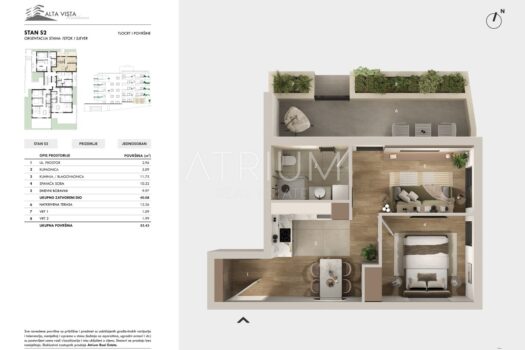 Wohnung Seget Donji, Seget, 55,46m2 1757342365 1