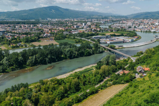 Ansicht vom Grundstück Richtung SW