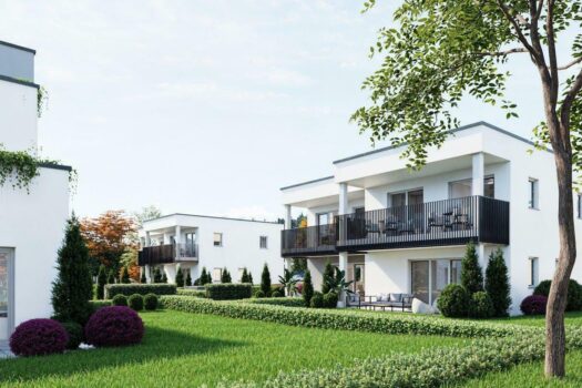 Neubau Wohlfühloase in Graz-Wetzelsdorf - moderne Doppelhaushälfte mit Garten und Vollkeller ab Nov./Dez. 2026 zu verkaufen! Ansicht Doppelhäuser