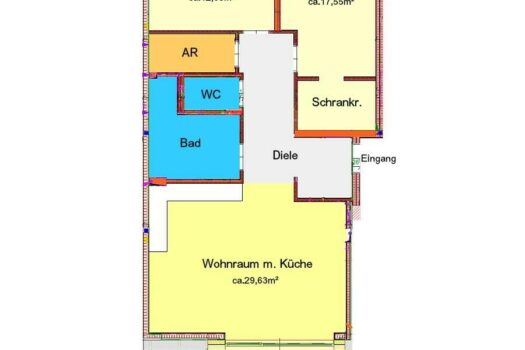 Exklusiver Wohntraum im Herzen von Graz - Erstbezugs-Dachgeschoß-Ausbau mit Terrasse in der Klosterwiesgasse zu vermieten Plan-Skizze