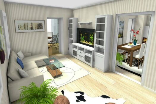 Wohnzimmer Bad Strassgang AW - 3D Foto