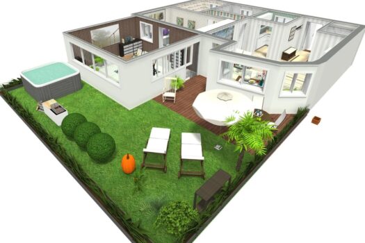 Aussen Draufsicht - -3D Foto