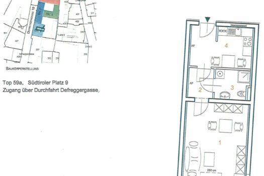 Helle und geräumige 1 Zimmer Wohnung am Südtirolerplatz! Top 59a