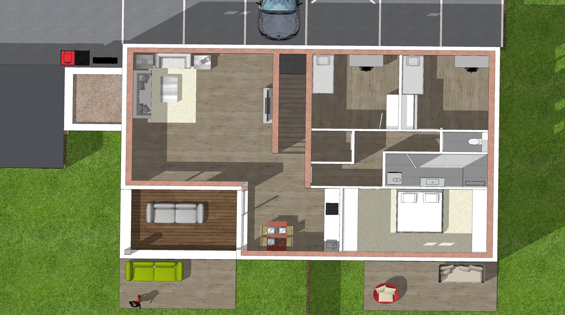 3D Grundriss Top 3