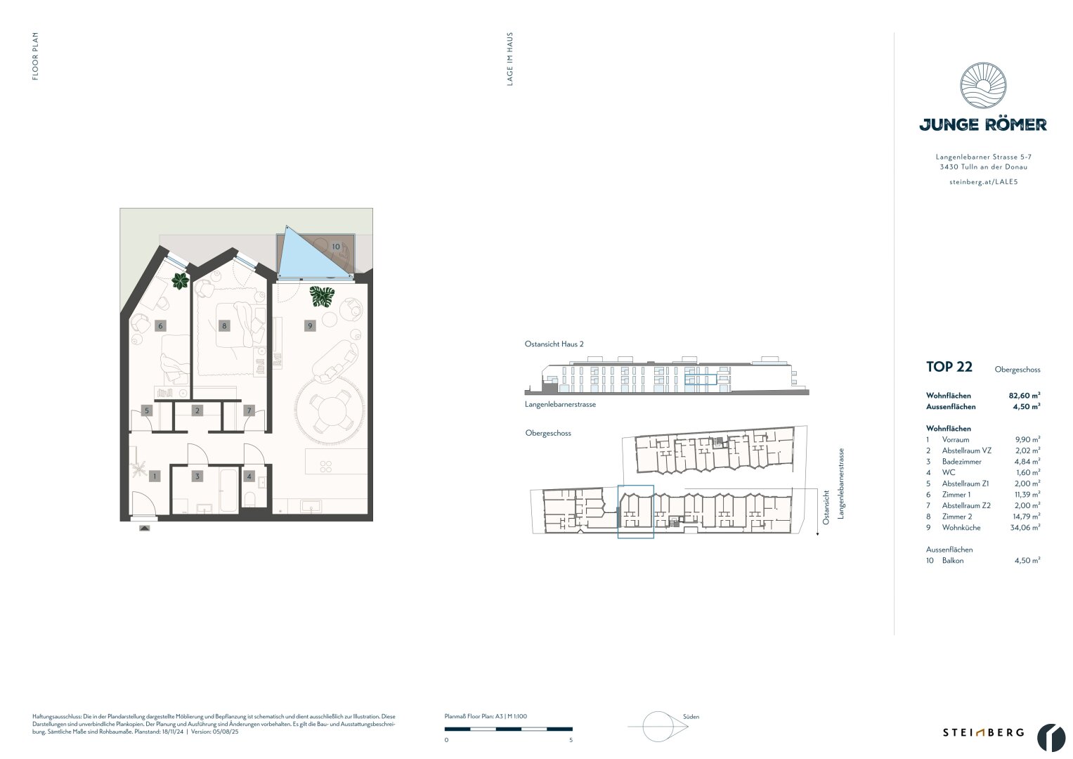 Wohnungsplan Top 22