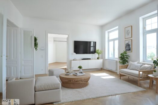 Gepflegtes Wohnen mit viel Platz - 4 Zimmer Etagenwohnung mit Loggia in zentraler Lage 36RmeatLf7JLNSxzNzZppT