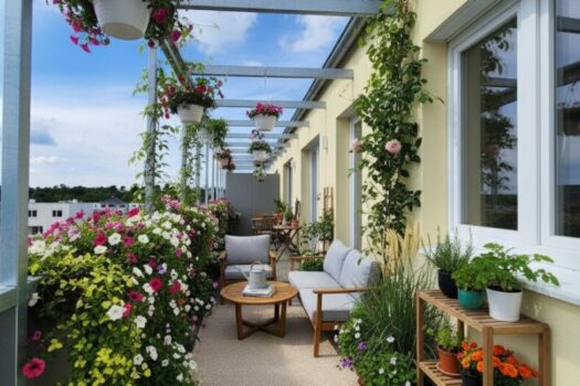 Heute schon wissen, wo in Zukunft Ihr ZUHAUSE ist!!!. Terrassenmöblierung KI generiert