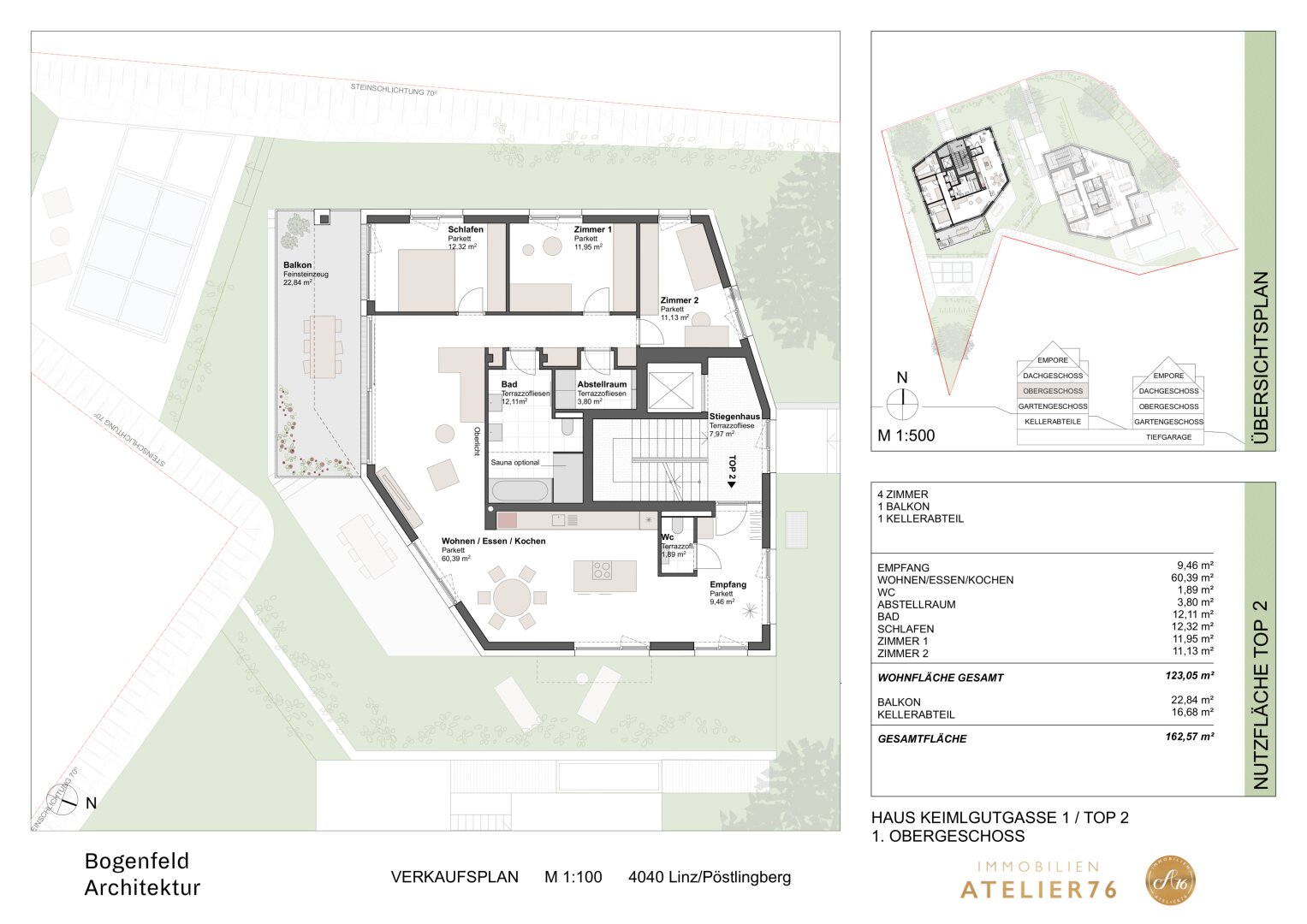 Verkaufsplan Variante 4 Zimmer