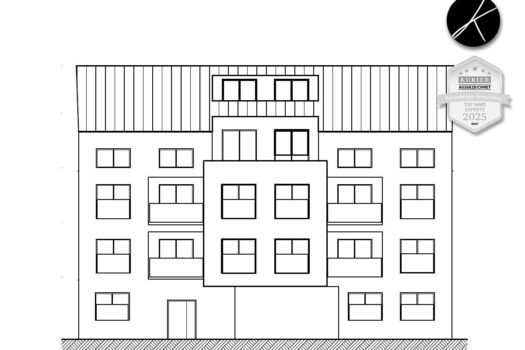 Baubewilligtes Neubauprojekt Nähe Josefskirche Ansicht Straßenseite