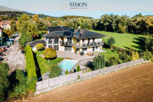 Exklusive Villa mit Pool und Traumgarten – Wohnen mit Blick auf den Untersberg Haus/Garten/Außenanlage