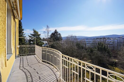 Südbalkon und Aussicht