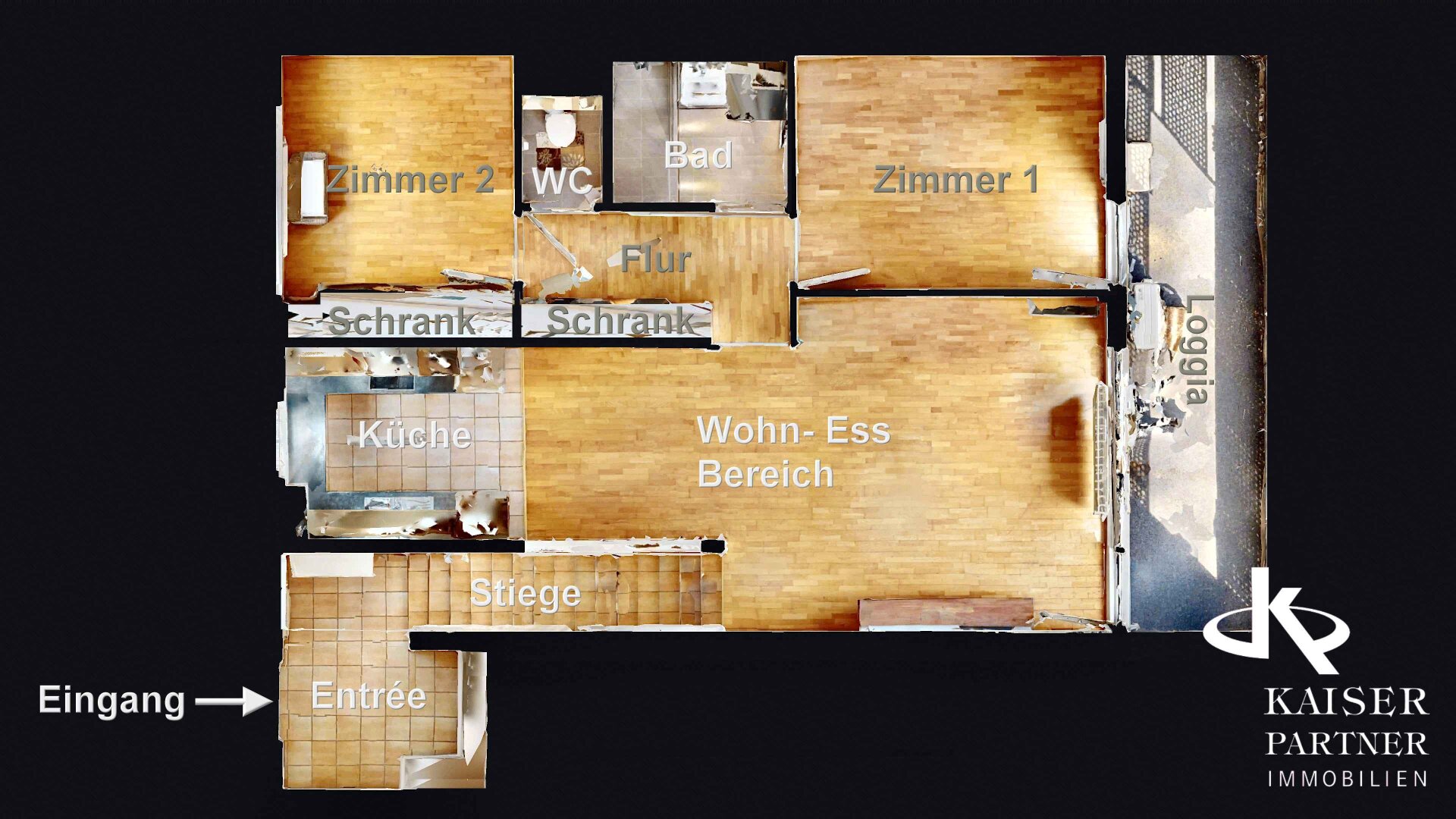 Raumaufteilungsskizze