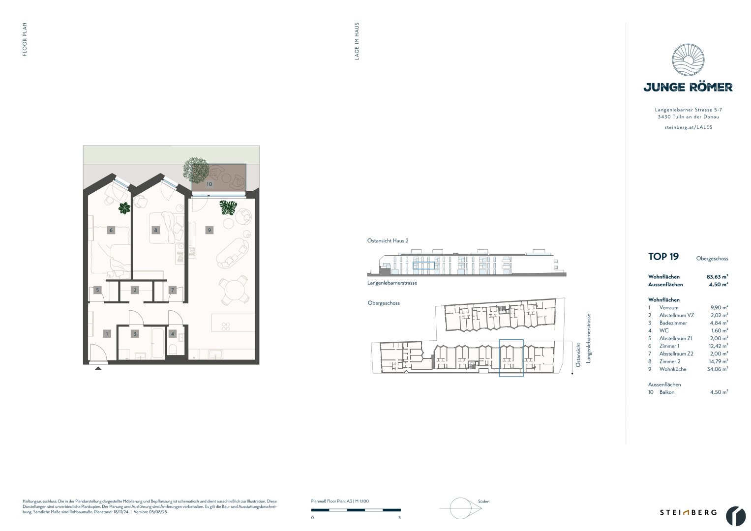 Wohnungsplan Top 19