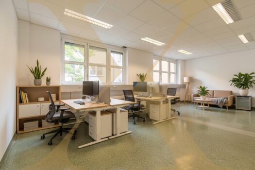 Büro I | Visualisierung – Einrichtung mittels KI ergänzt