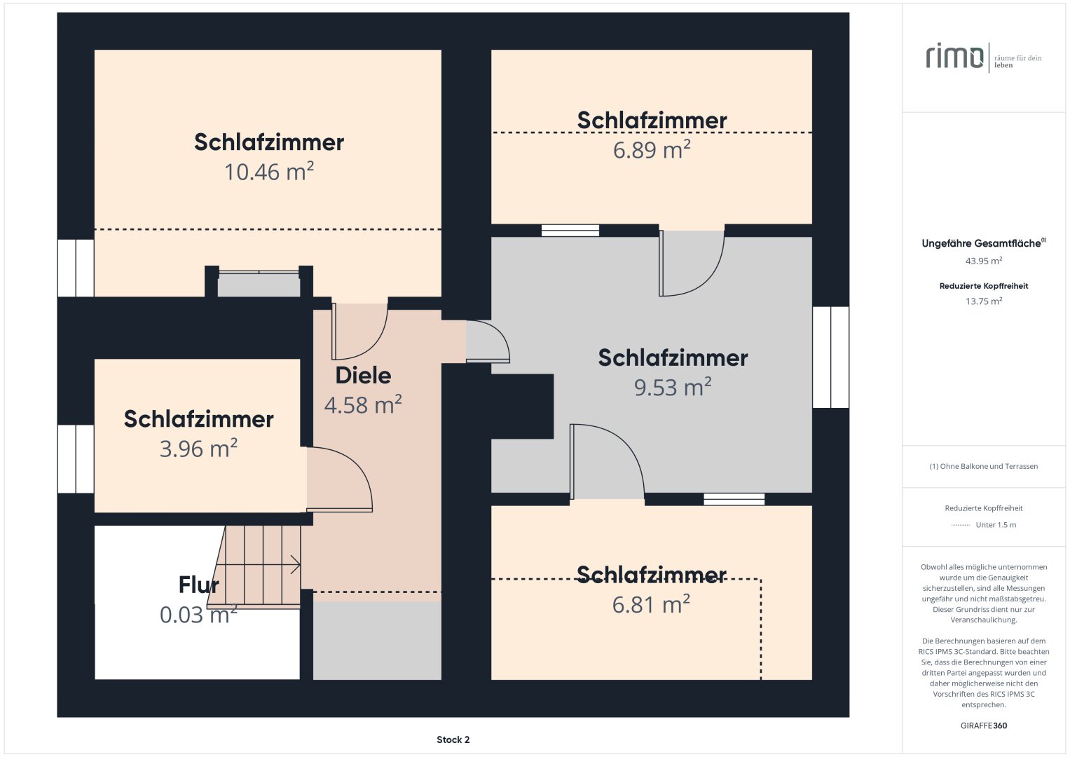 Grundriss Dachgeschoss