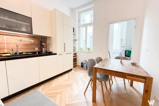 Klassischer Altbau trifft modernen Luxus – Helle kernsanierte 2-Zimmer-Wohnung mit Balkon & Tiefgarage in bester Lage von Margareten 6t2CGNinXFV9cC7AXMG0fM