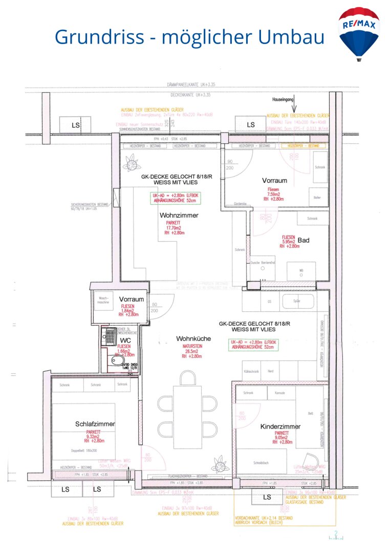 Grundriss - möglicher Umbau