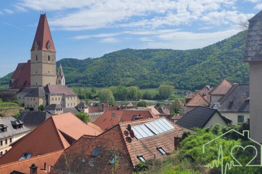 Garten mit Blick auf die Donau