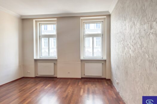 Sonniger 52m² Altbau mit Balkon und Einbauküche Nähe Pilgramgasse - 1050 Wien Wohnzimmer