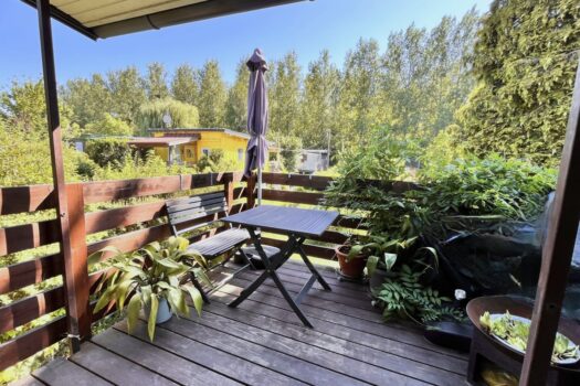 Ihr eigenes Haus – ganzjährig wohnen am Wasser! Terrasse Süd