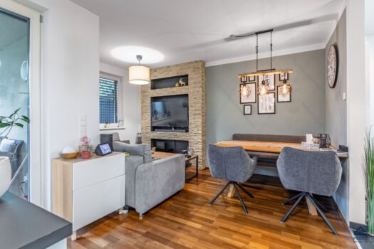 Wohnen in Nonntal: moderne 2-Zimmer-Garten-Wohnung mit Tiefgarage Wohn-/Essbereich - Möbel nicht mitvermietet
