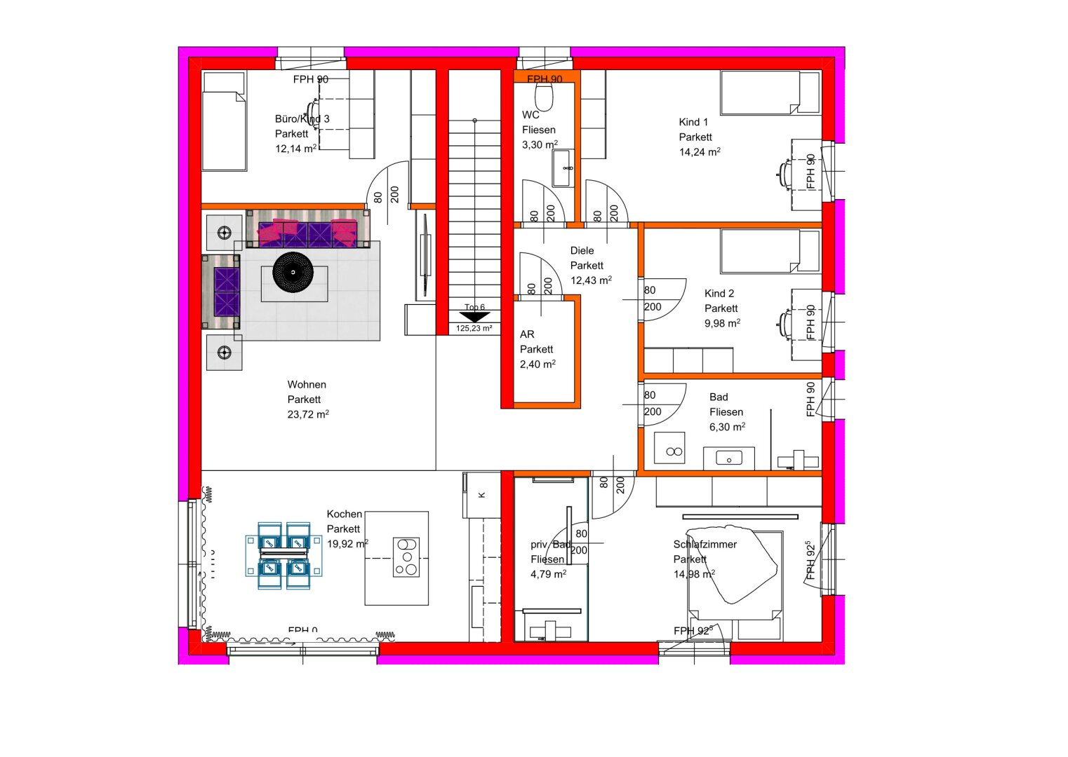 Top 6 - 4 Schlafzimmer