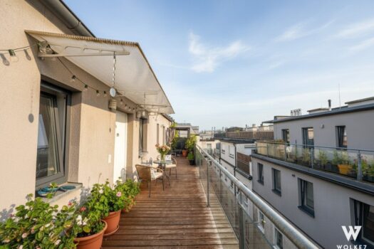 Modern Living über den Dächern Wiens – 2-Zimmer-Wohnung mit 25 m² Terrasse & Klimaanlagen– 3 Zimmer leicht realisierbar I Nähe öffentlicher Verkehr & Nahversorgung 1jut71FlKClFRXRfK1XRDU