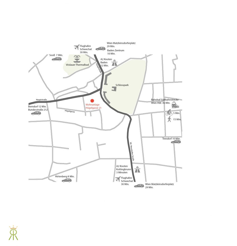 Plan mit Zeitangaben