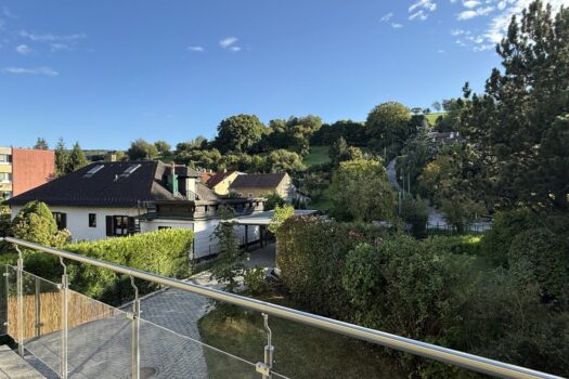 Ausblick vom Balkon