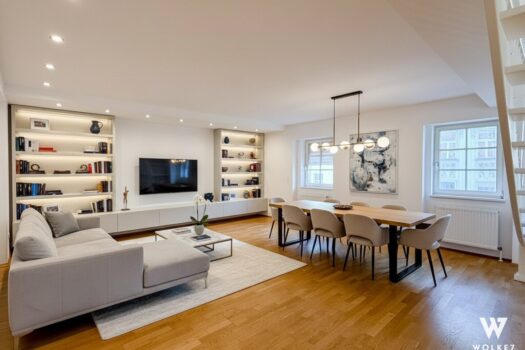 Exklusives Wohnen im Herzen des 9. Bezirks I Stilvolle Maisonette mit 3–4 Zimmern I Dachgeschossflair & Top-Anbindung I Nähe U6 / U4 24lya2wz1u7z41VS7Cj1ps