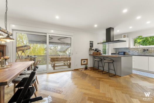 Küche und Essbereich