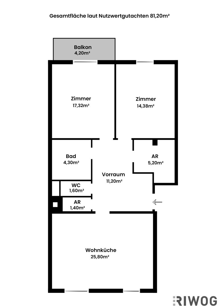 Grundrissplan Sieveringer Straße 75a