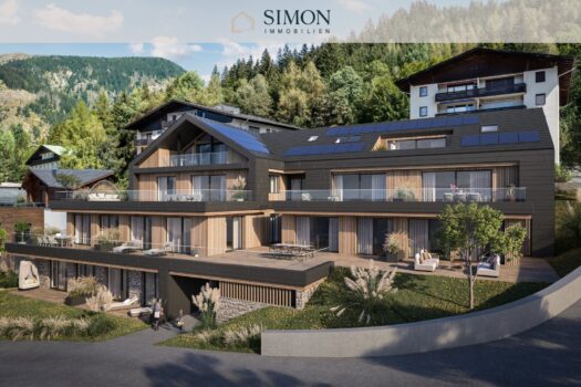 ALPENSINFONIE – Ihr Logenplatz über dem Gasteiner Tal Außenansicht Visualisierung Front