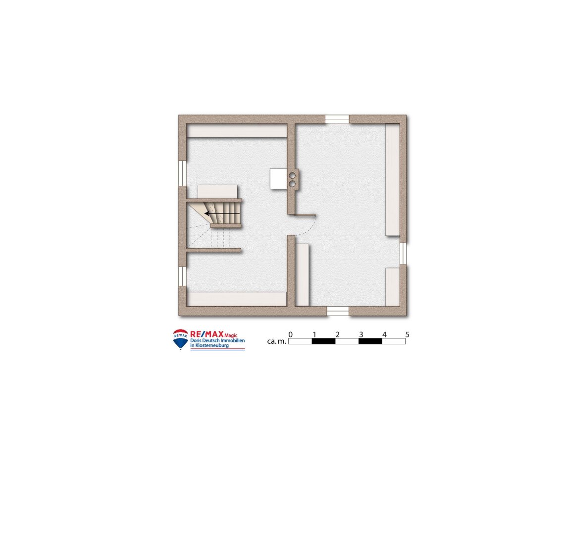 Grundriss Kellergeschoss möbliert