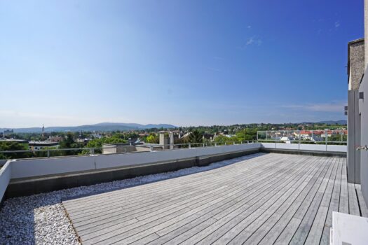 80 m² Dachterrasse nach Südwesten