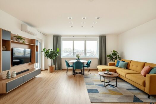 Einrichtungsbeispiel Wohnraum (KI generiert)