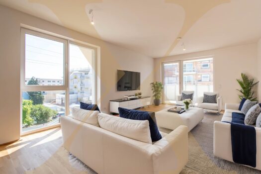 Großzügige 4-Zimmer-Anlegerwohnung mit sonnigen Balkon in Leonding zu verkaufen! Visualisierung - Wohn-/Essbereich